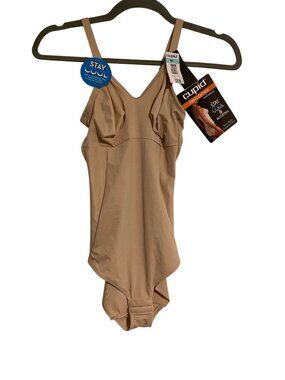 Cupid Bodybriefer Women’s 36B Beige Firm Control Slimming Adjustable Straps